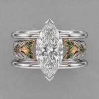 the approved band assembled into a ring stack